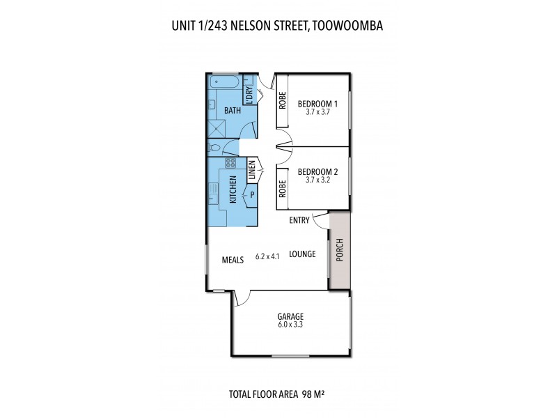 243 Nelson Street, Kearneys Spring QLD 4350 Floorplan