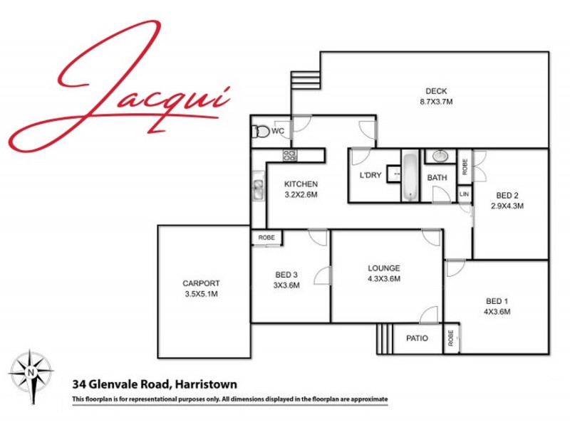 34 Glenvale Road, Harristown QLD 4350 Floorplan