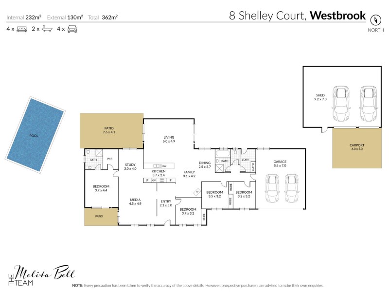 8 Shelley Court, Westbrook QLD 4350 Floorplan