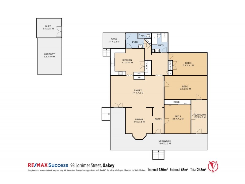 93 Lorrimer Street, Oakey QLD 4401 Floorplan