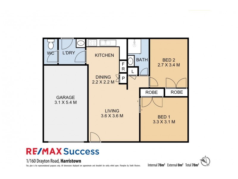 1/160 Drayton Road, Harristown QLD 4350 Floorplan