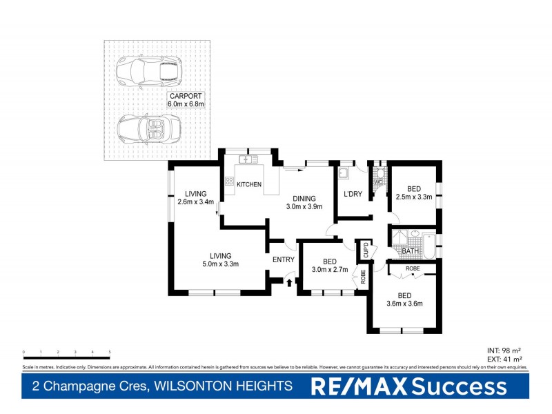 2 Champagne Crescent, Wilsonton Heights QLD 4350 Floorplan