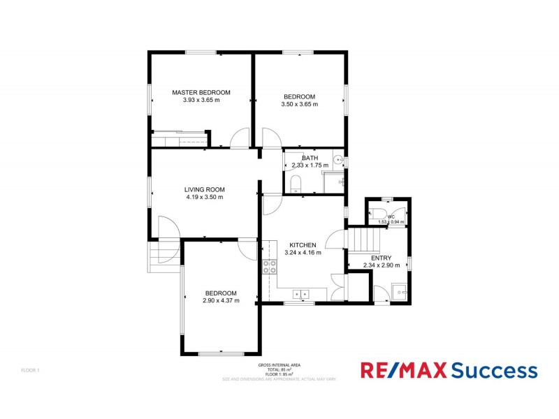 1 Sourris Street, Mount Lofty QLD 4350 Floorplan