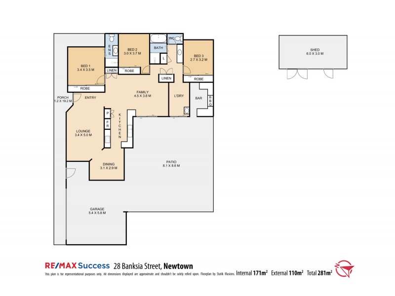 28 Banksia Street, Newtown QLD 4350 Floorplan