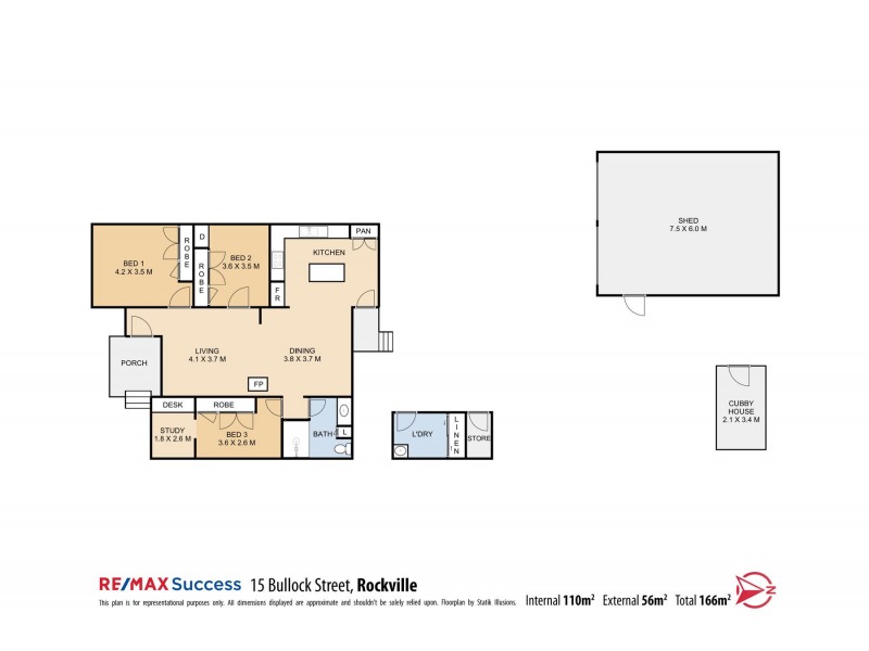 15 Bullock Street, Rockville QLD 4350 Floorplan