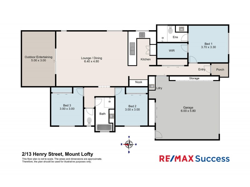 2/13 Henry Street, Mount Lofty QLD 4350 Floorplan