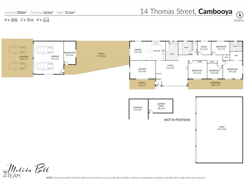 14 Thomas Street, Cambooya QLD 4358 Floorplan