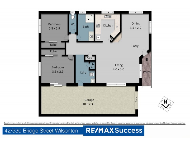 42/530 Bridge Street, Wilsonton QLD 4350 Floorplan