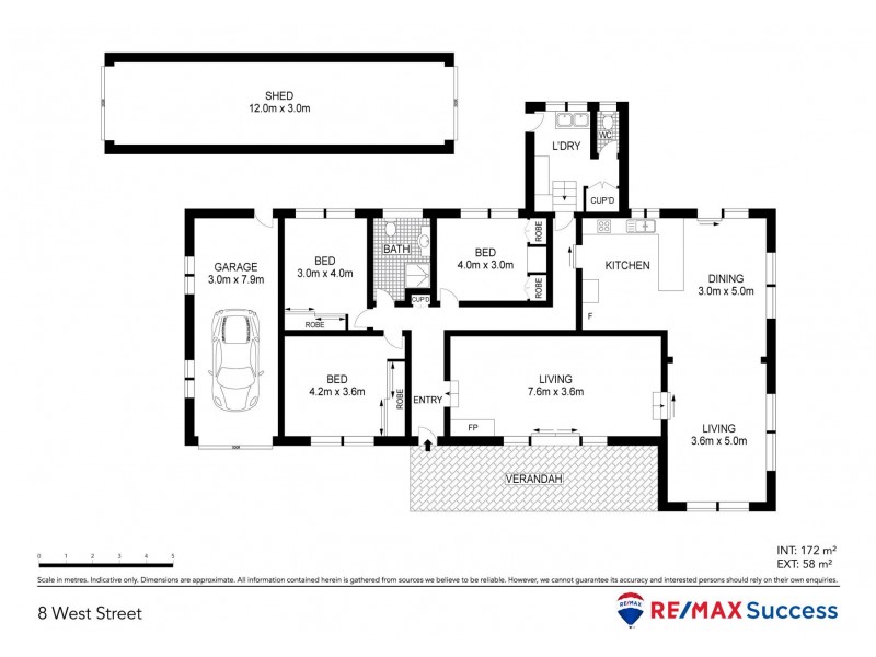 8 West Street, Oakey QLD 4401 Floorplan
