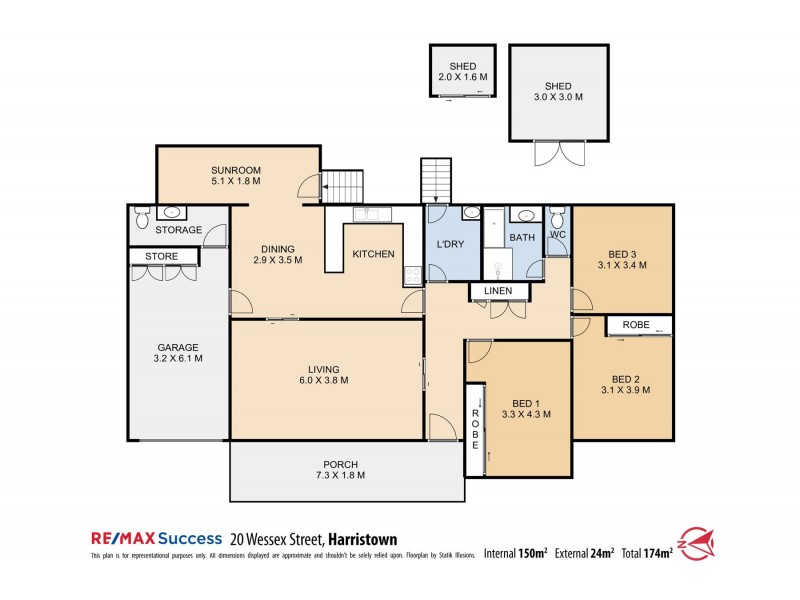 20 Wessex Street, Harristown QLD 4350 Floorplan