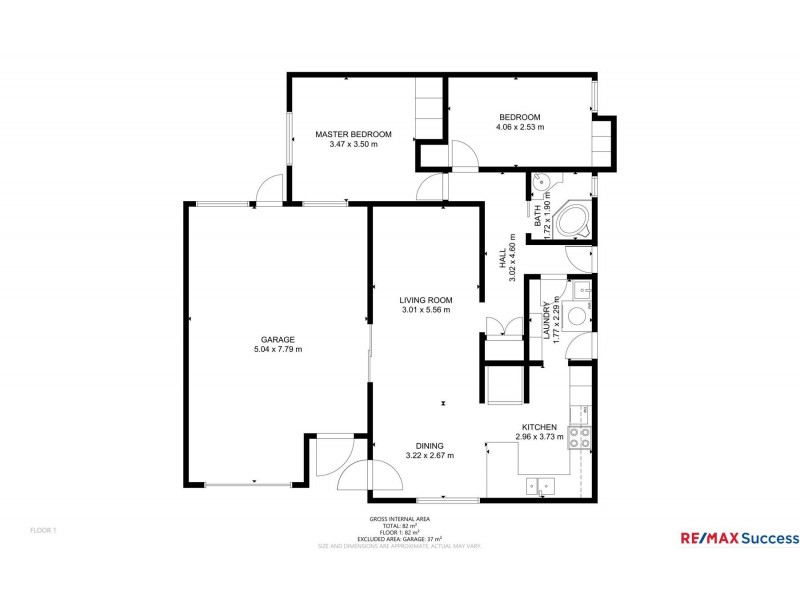 1/14 Ruth Street, Centenary Heights QLD 4350 Floorplan