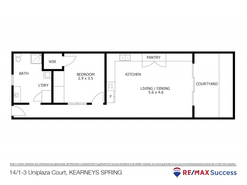 14/1-3 Uniplaza Court, Kearneys Spring QLD 4350 Floorplan