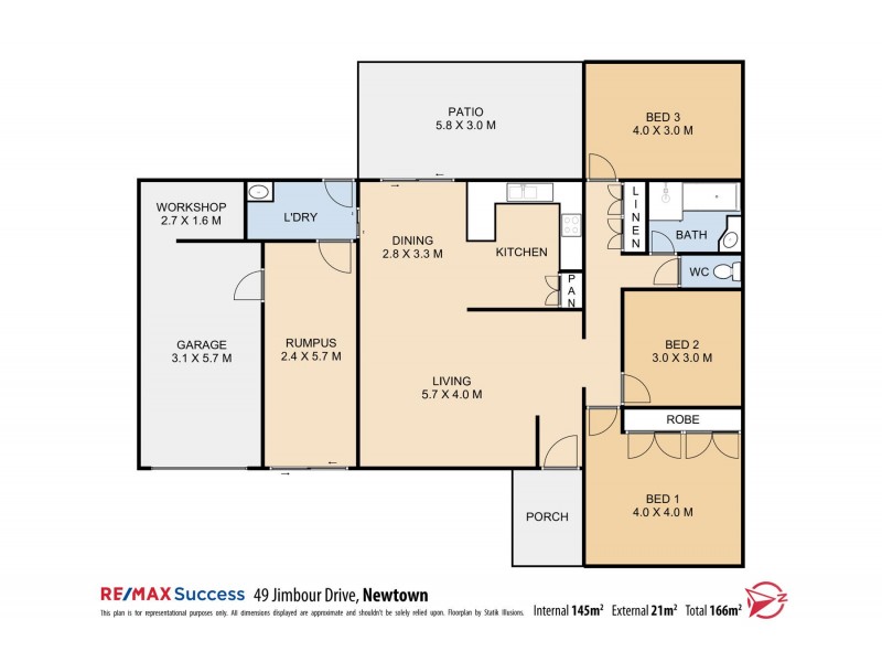 49 Jimbour Drive, Newtown QLD 4350 Floorplan