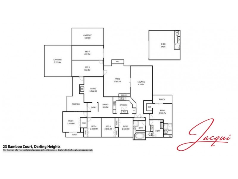 23 Bamboo Court, Darling Heights QLD 4350 Floorplan