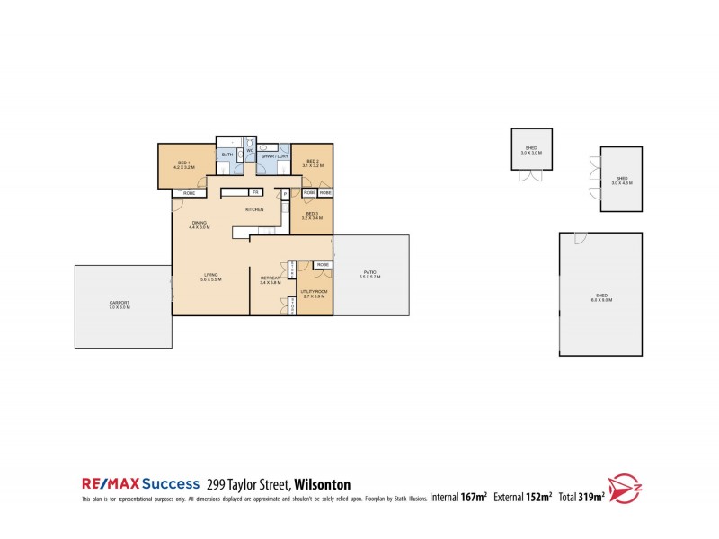 299 Taylor Street, Wilsonton QLD 4350 Floorplan