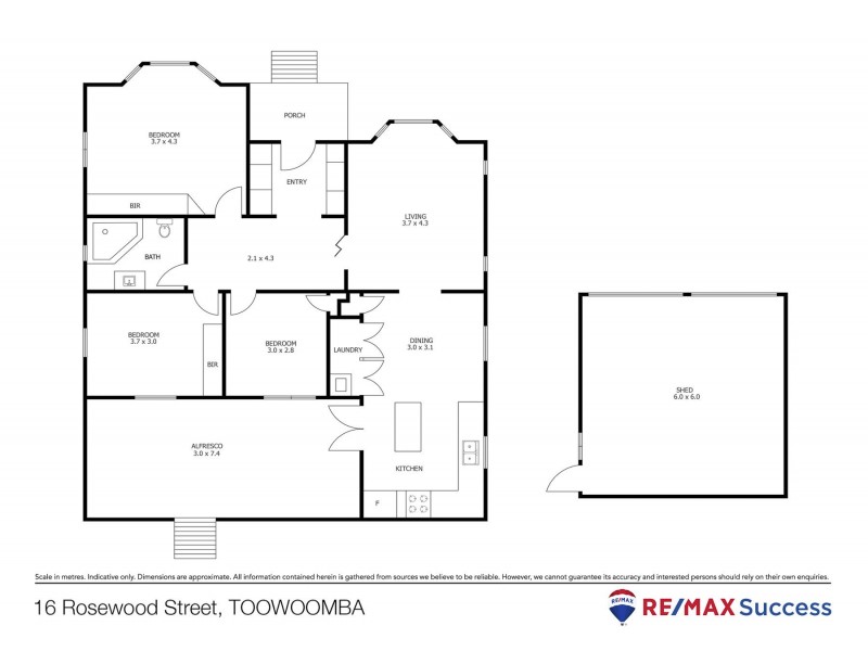 16 Rosewood Street, Toowoomba City QLD 4350 Floorplan