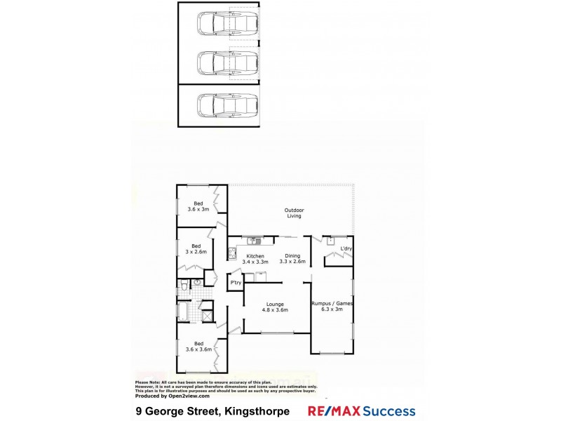 9 George Street, Kingsthorpe QLD 4400 Floorplan