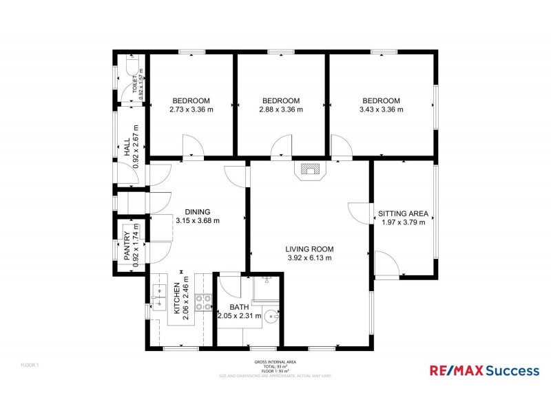 6 Perry Street, Harlaxton QLD 4350 Floorplan