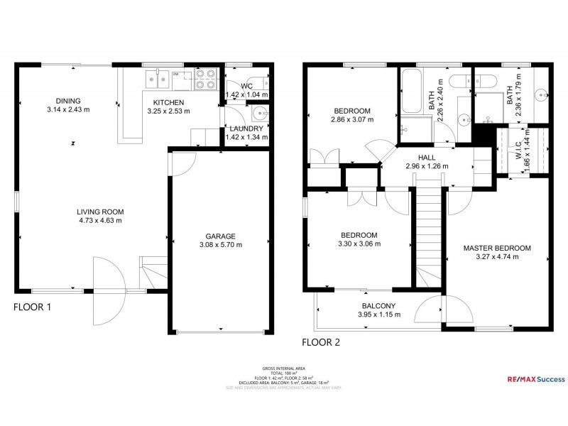 1/5A Frederick St, East Toowoomba QLD 4350 Floorplan
