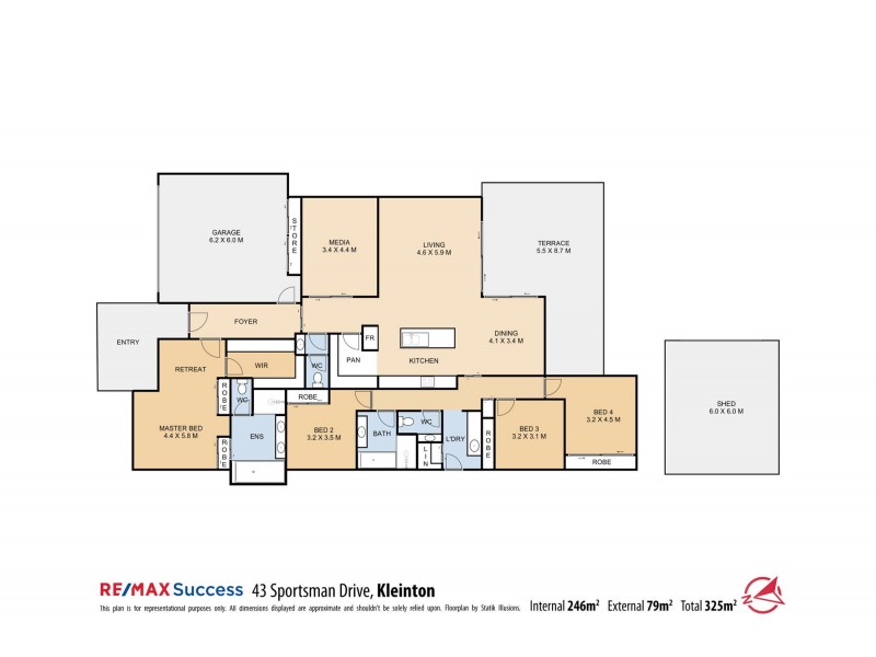 43 Sportsman Drive, Kleinton QLD 4352 Floorplan