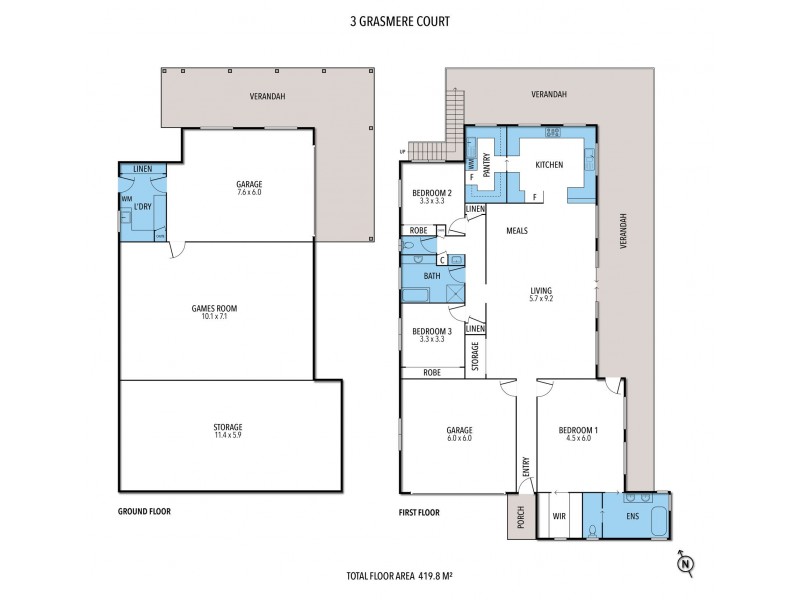 3 Grasmere Court, Mount Lofty QLD 4350 Floorplan