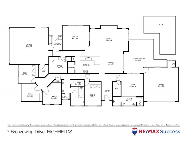 7 Bronzewing Drive, Highfields QLD 4352 Floorplan