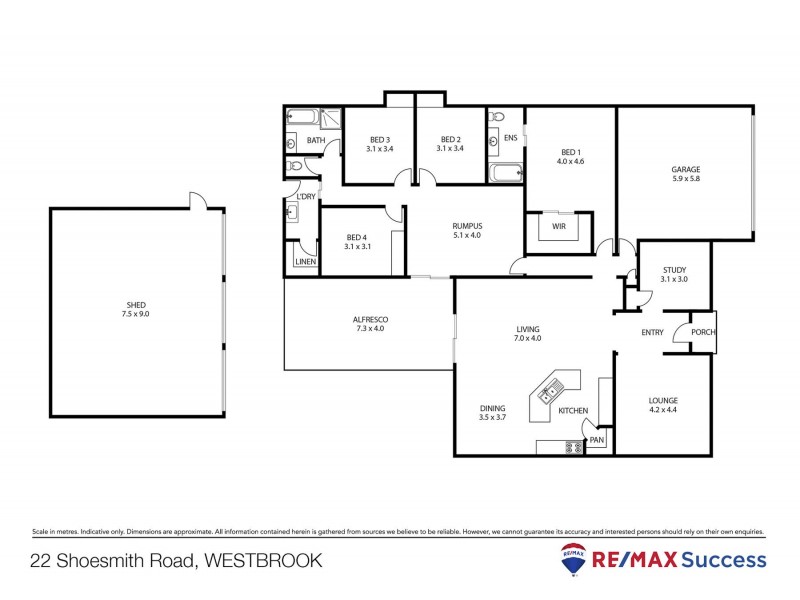 22 Shoesmith Road, Westbrook QLD 4350 Floorplan
