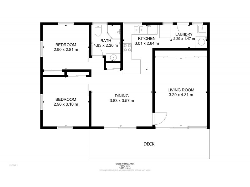 2/26 Knockator Crescent, Centenary Heights QLD 4350 Floorplan