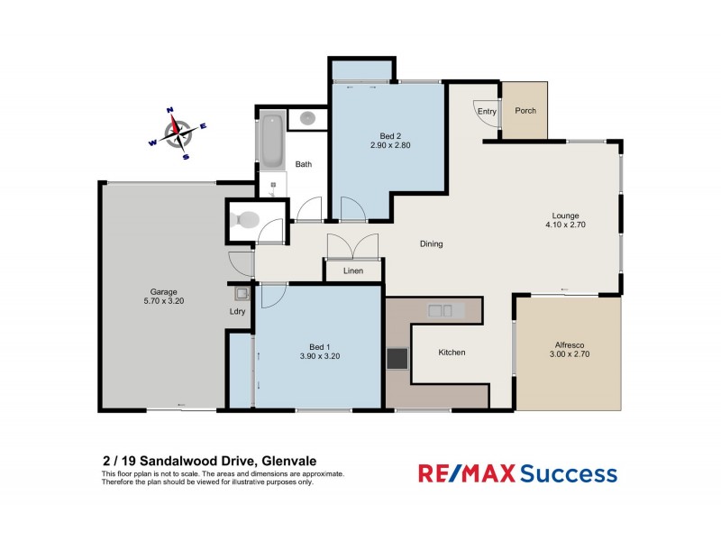 2/19 Sandalwood Drive, Glenvale QLD 4350 Floorplan