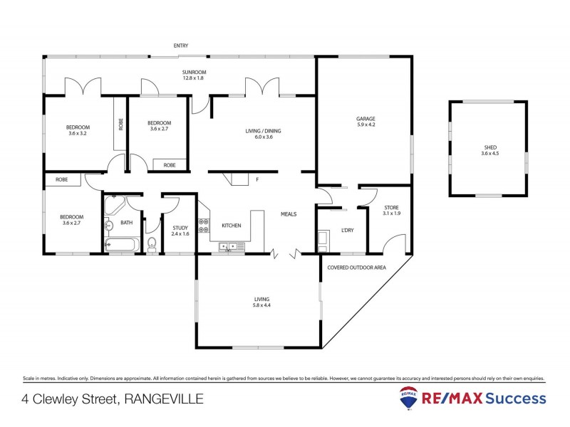 4 Clewley Crescent, Rangeville QLD 4350 Floorplan