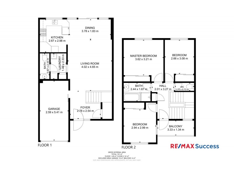 2/8 Bruce Street, East Toowoomba QLD 4350 Floorplan