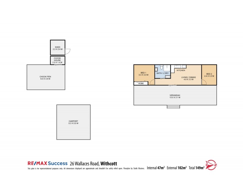 26 Wallaces Road, Withcott QLD 4352 Floorplan