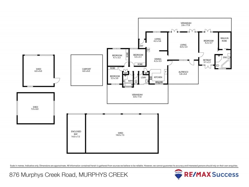 876 Murphys Creek Road, Murphys Creek QLD 4352 Floorplan