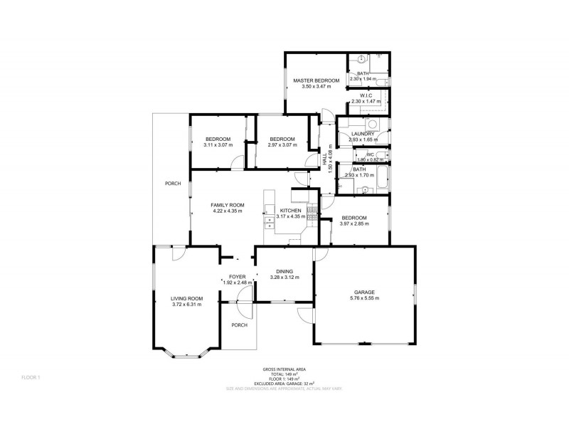 2 Deller Close, Middle Ridge QLD 4350 Floorplan