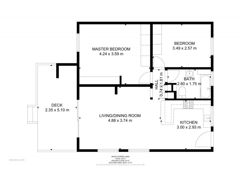 1/99 Campbell Street, East Toowoomba QLD 4350 Floorplan