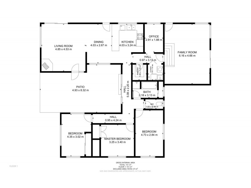 316 West Street, Kearneys Spring QLD 4350 Floorplan