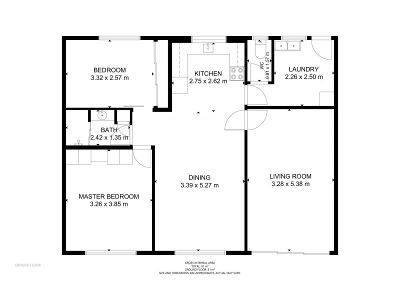 3/19 Ascot Street, Newtown QLD 4350 Floorplan