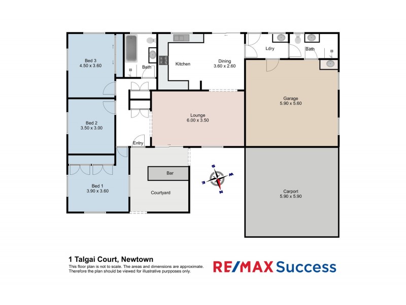 1 Talgai Court, Newtown QLD 4350 Floorplan