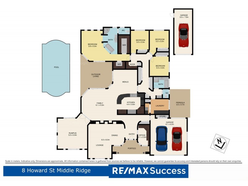 8 Howard Street, Middle Ridge QLD 4350 Floorplan