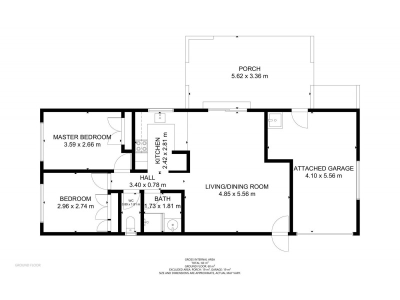 4/383 Greenwattle Street, Wilsonton QLD 4350 Floorplan
