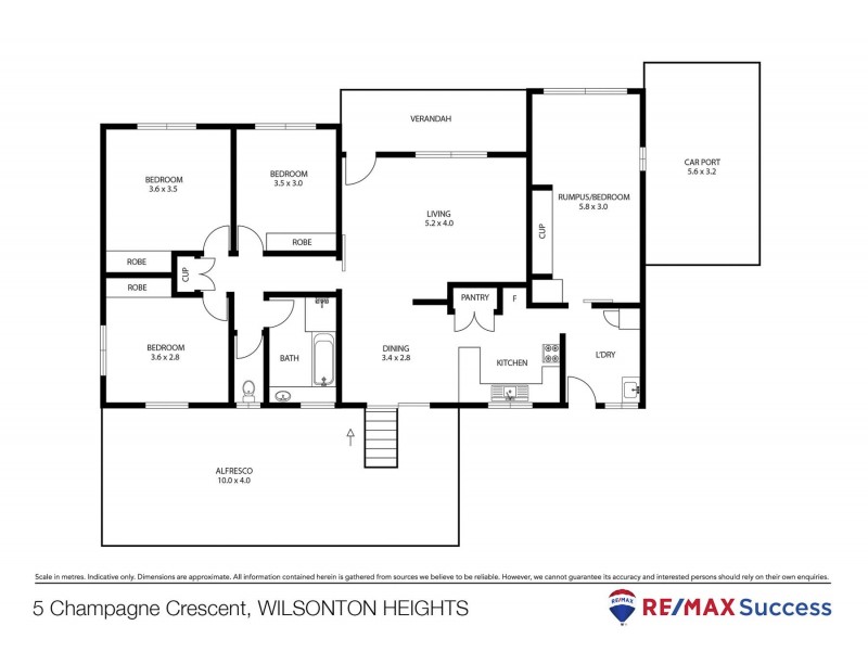 5 Champagne Crescent, Wilsonton Heights QLD 4350 Floorplan