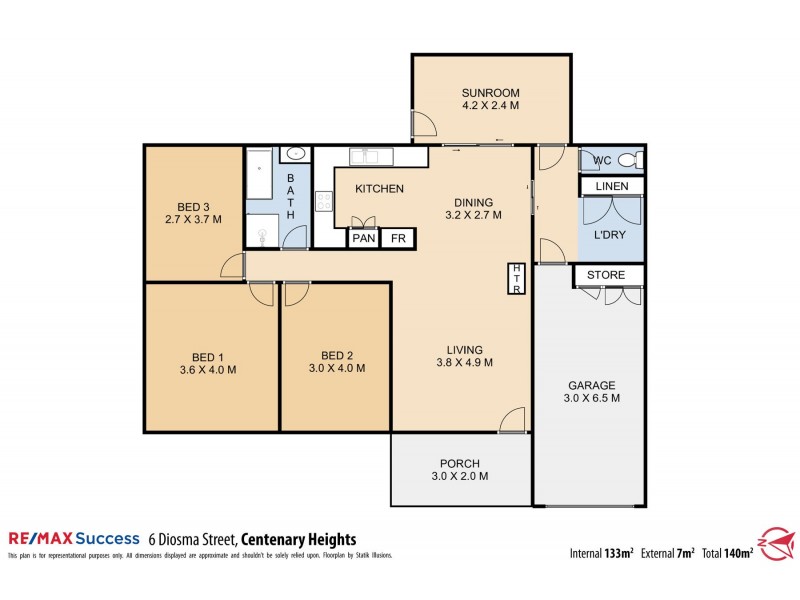 6 Diosma Street, Centenary Heights QLD 4350 Floorplan