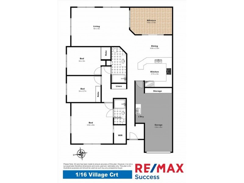 1/16 Village Court, Glenvale QLD 4350 Floorplan