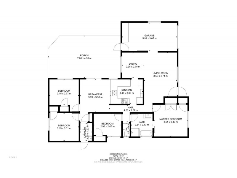 8 Giltrow Ct, Darling Heights QLD 4350 Floorplan