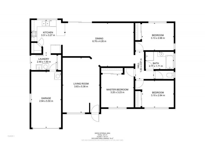 11 Elizabeth Kenny Court, Harristown QLD 4350 Floorplan