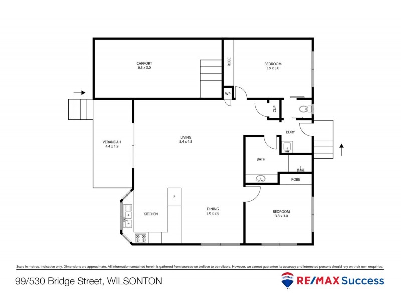 99/530 Bridge Street, Wilsonton QLD 4350 Floorplan