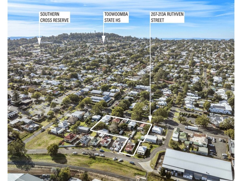 207, 209, 211 & 213a Ruthven Street & 26 Gordon Street, North Toowoomba QLD 4350
