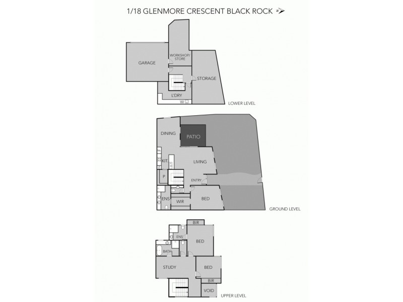 1/18 Glenmore Crescent, Black Rock VIC 3193 Floorplan