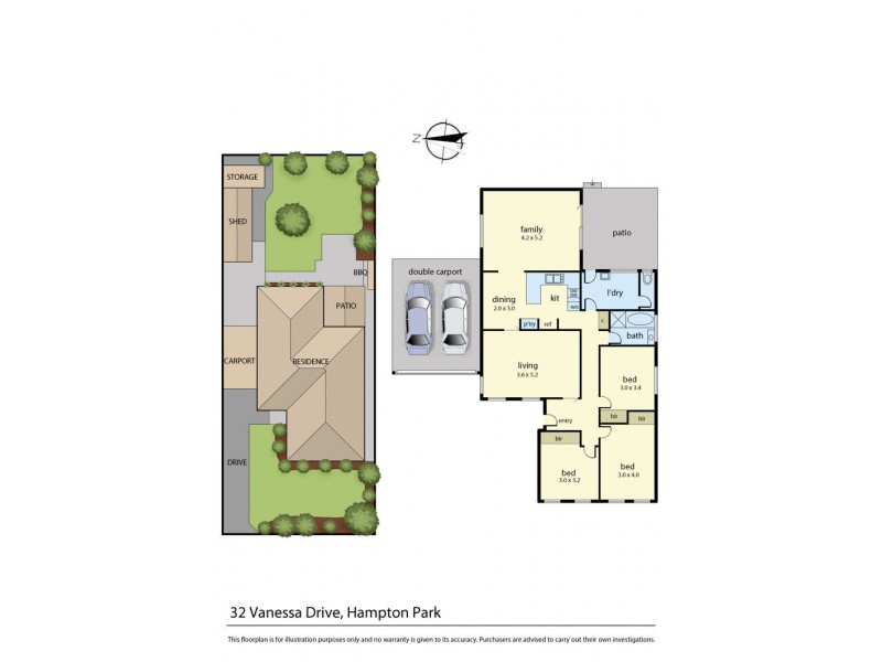 32 Vanessa Drive, Hampton Park VIC 3976 Floorplan