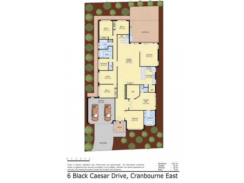 6 Black Caesar Drive, Cranbourne East VIC 3977 Floorplan